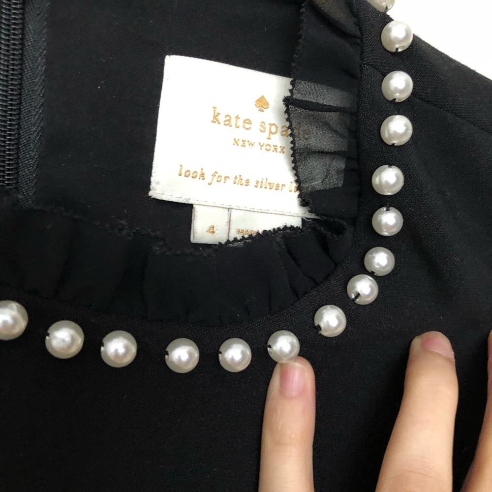 ✨💫🌟Kate Spade Night Out Black Dress 🌟💫✨ - Picture 5 of 6